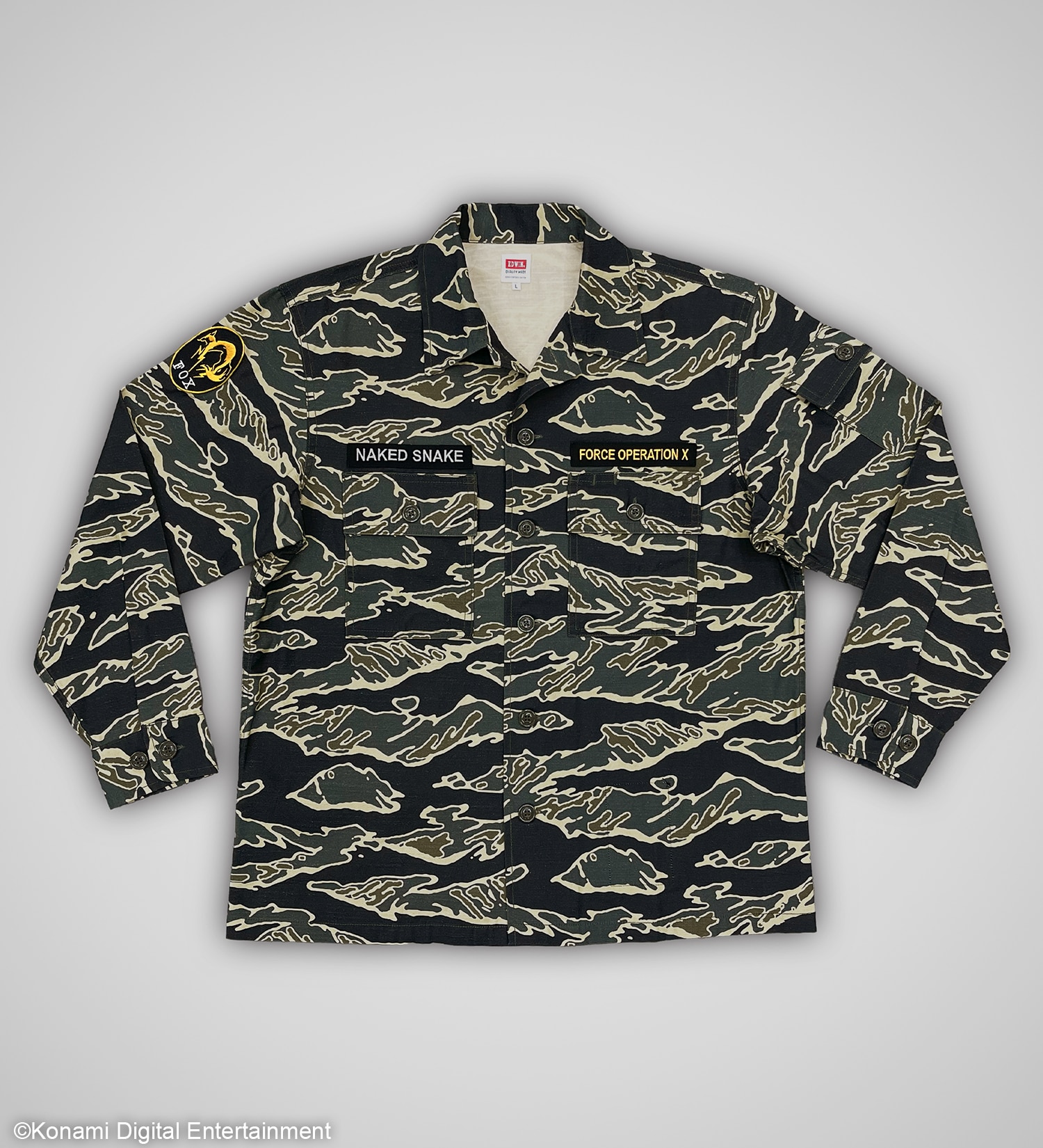 【METAL GEAR SOLID Δ × EDWIN】TIGER STRIPE SHIRTS