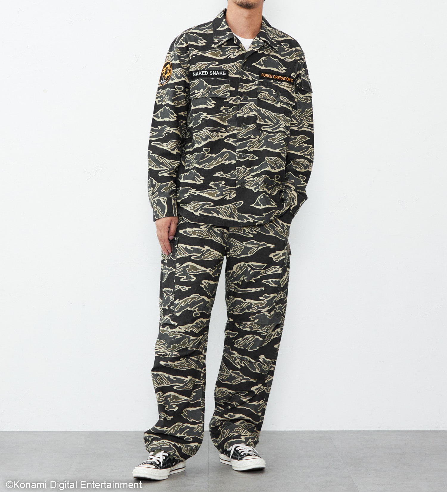 【METAL GEAR SOLID Δ × EDWIN】TIGER STRIPE SHIRTS
