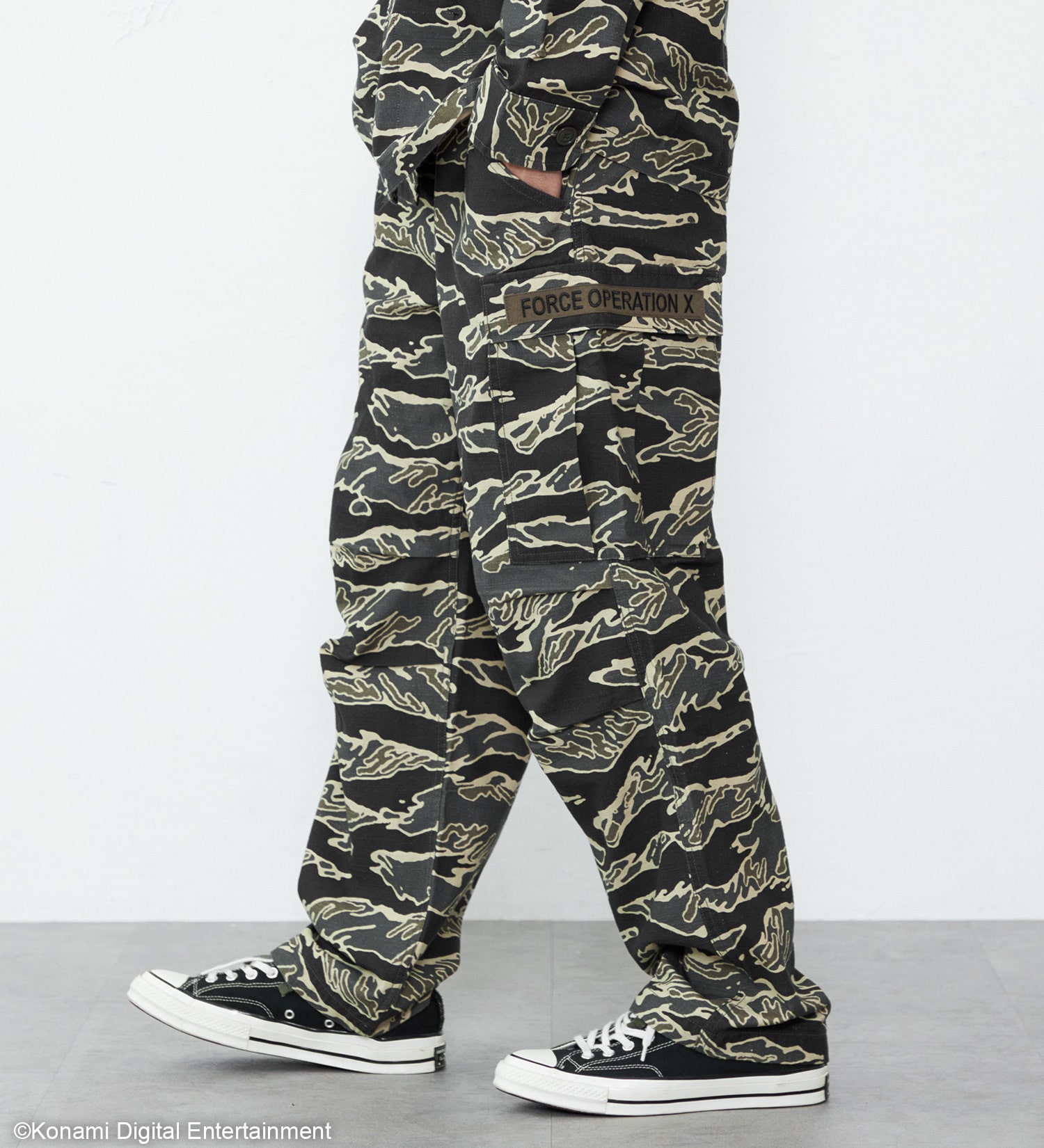 【METAL GEAR SOLID Δ × EDWIN】TIGER STRIPE CARGO PANTS