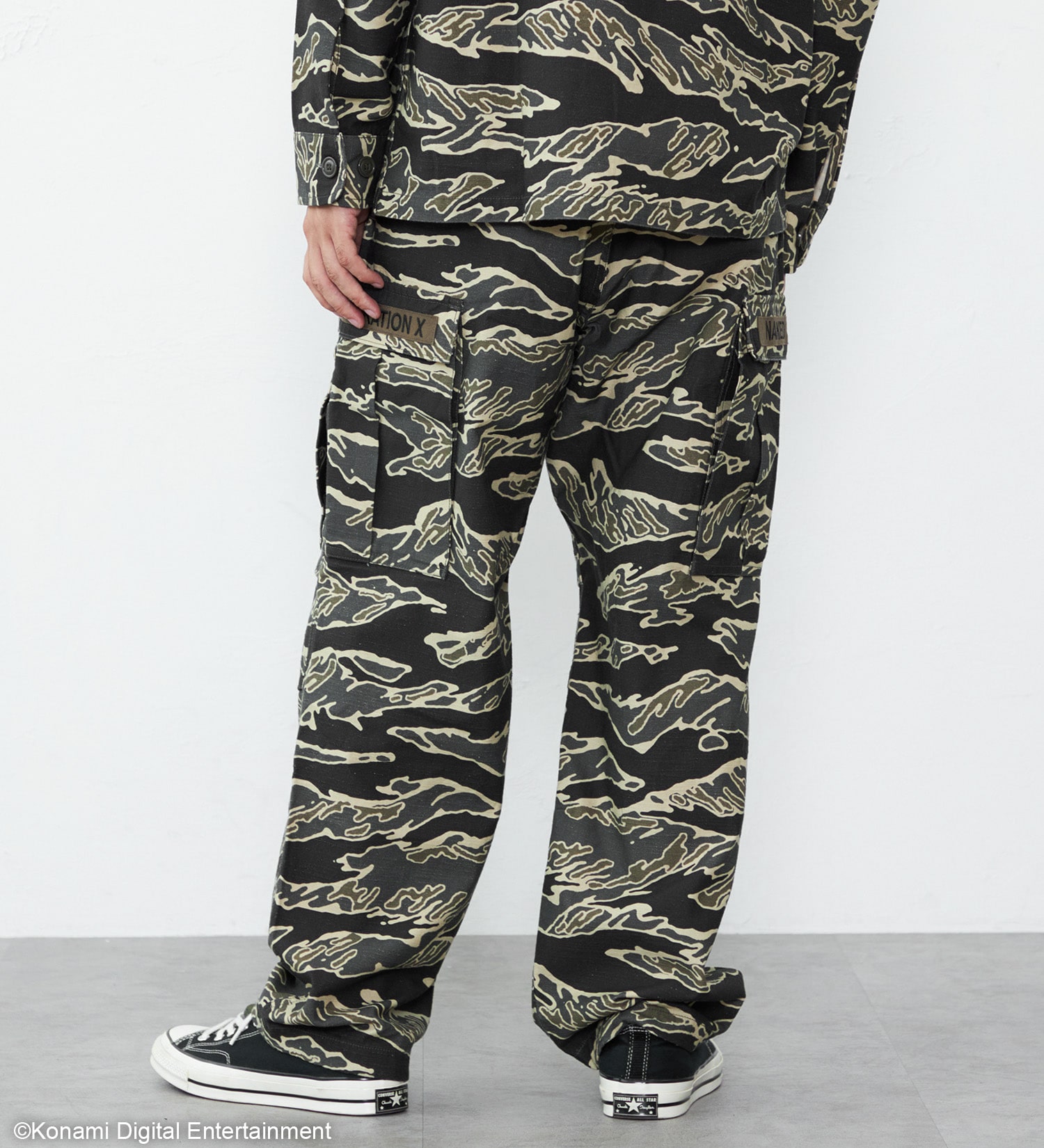 【METAL GEAR SOLID Δ × EDWIN】TIGER STRIPE CARGO PANTS